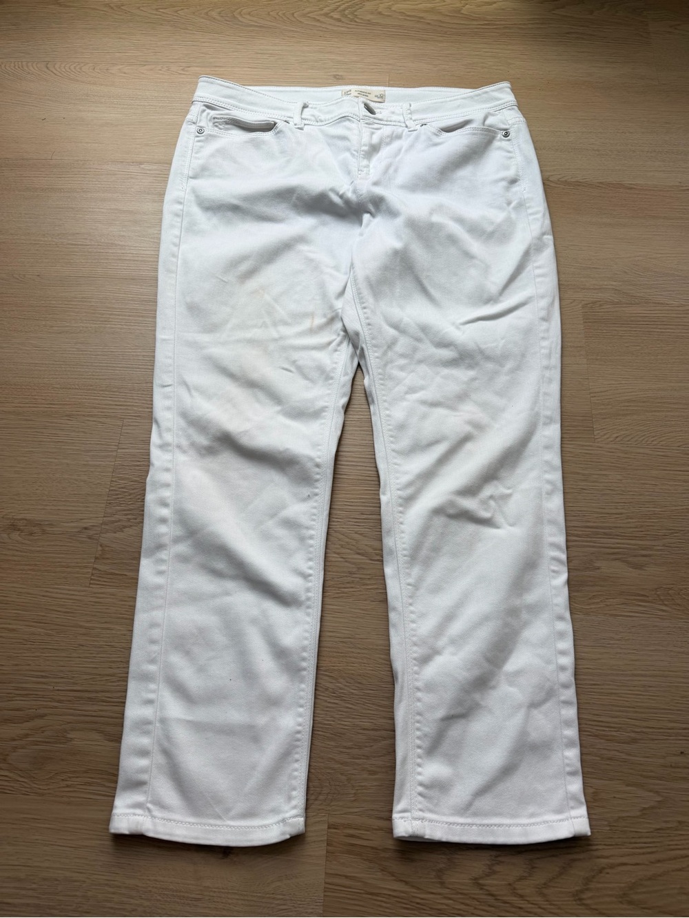 J. Jill Denim Authentic Fit Slim Ankle Jeans White Size 10 Petite